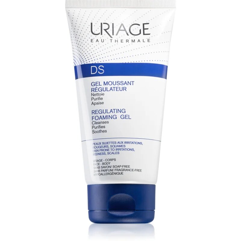 Uriage DS Regulating Foaming Gel gel calmant pentru piele uscata actionand impotriva senzatiei de mancarime 150 ml