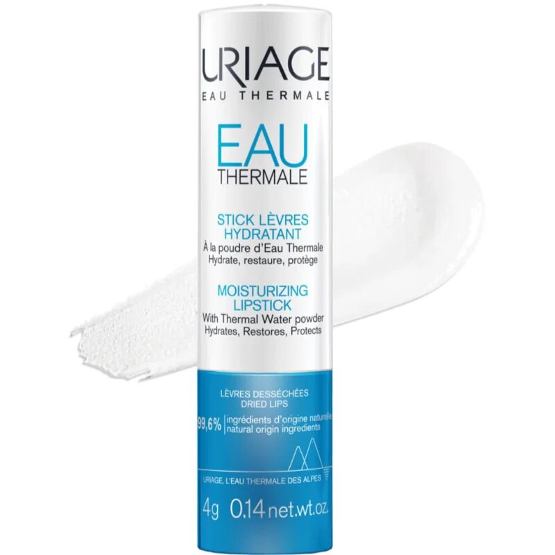 Uriage Eau Thermale Moisturizing Lipstick with Thermal Water Powder balsam pentru buze cu efect hidratant 4 g