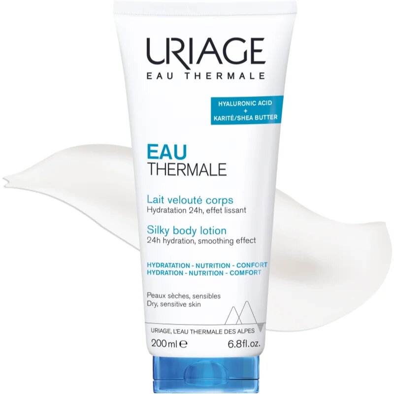 Uriage Eau Thermale Silky Body Lotion Lotiune de corp pentru catifelare pentru piele uscata si sensibila 200 ml