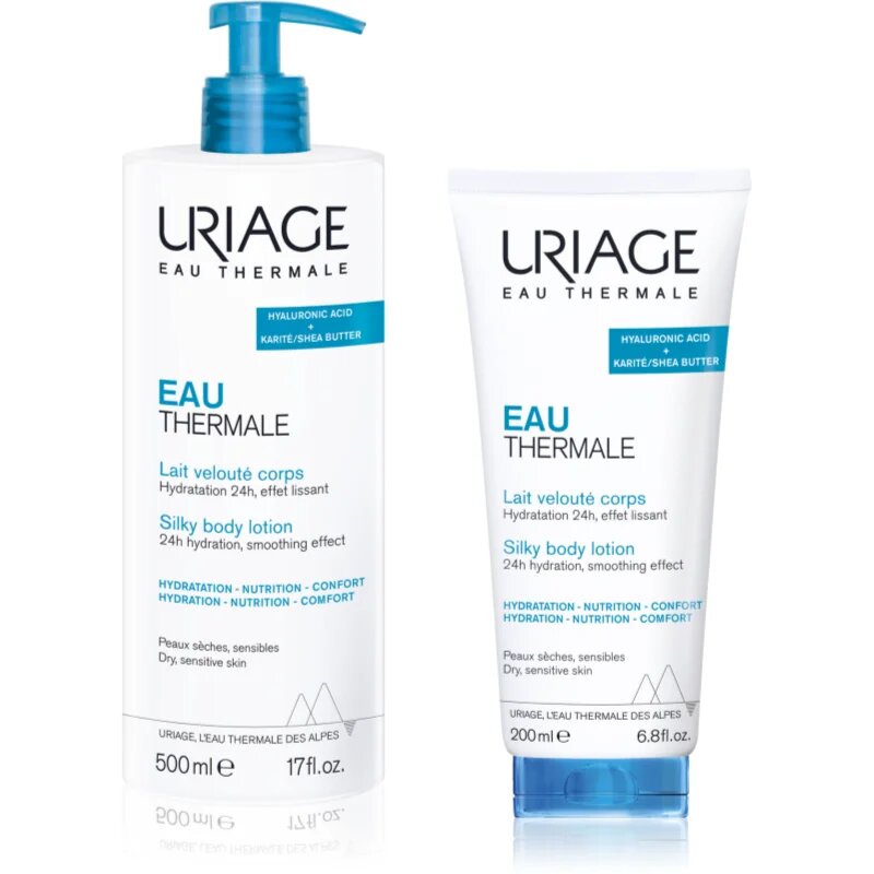 Uriage Eau Thermale Silky Body Lotion set pentru piele neteda si delicata