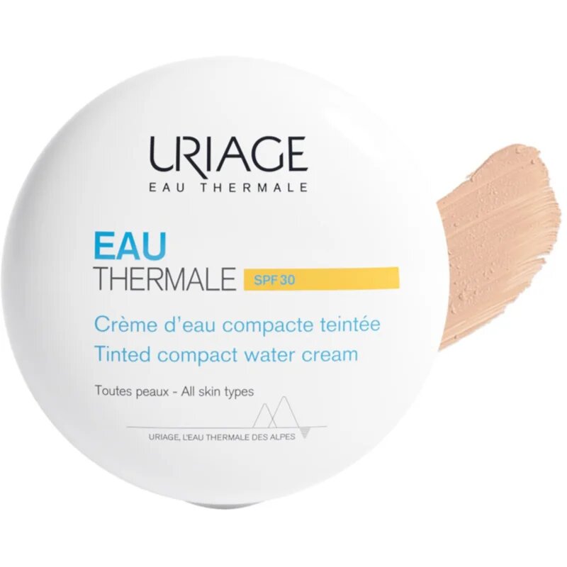 Uriage Eau Thermale Water Cream Tinted Compact SPF 30 pulbere catifelata pentru uniformizarea nuantei tenului 10 g