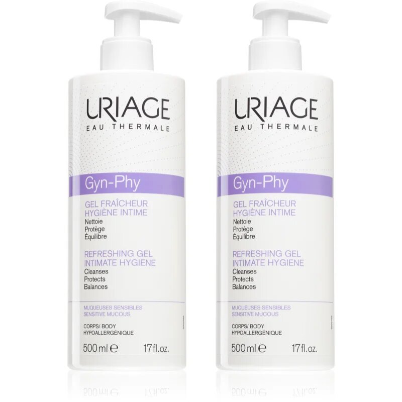 Uriage Gyn-Phy Refreshing Gel Intimate Hygiene set pentru igiena intima
