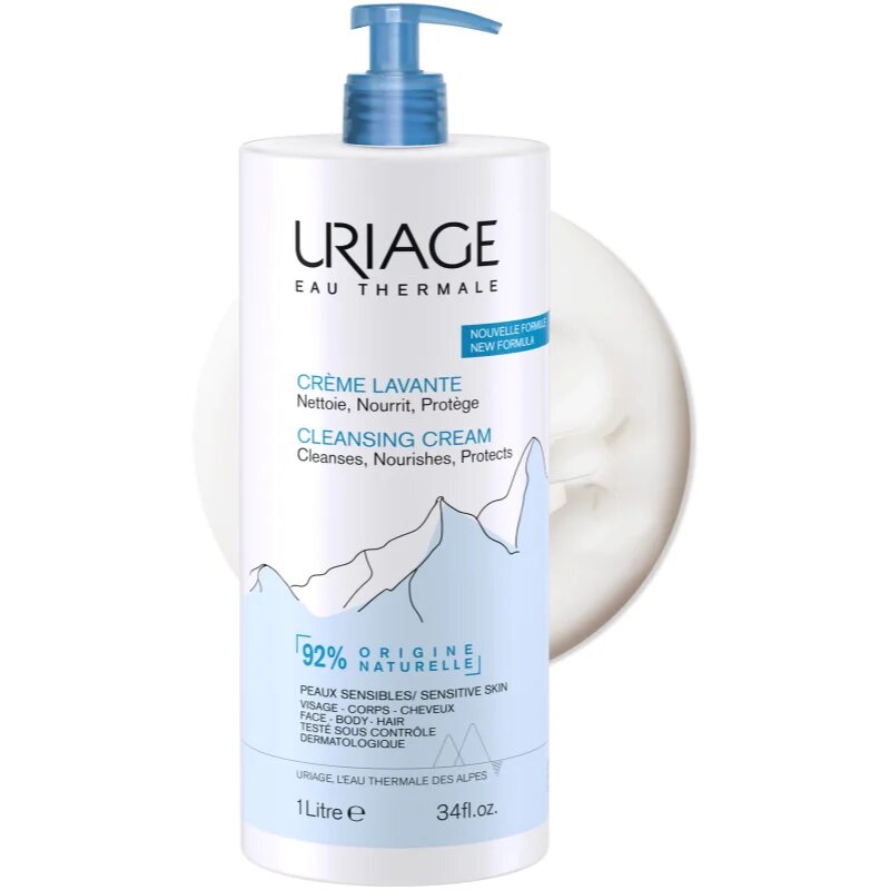 Uriage Hygiène Cleansing Cream crema de curatare nutritiva corp si fata 1000 ml