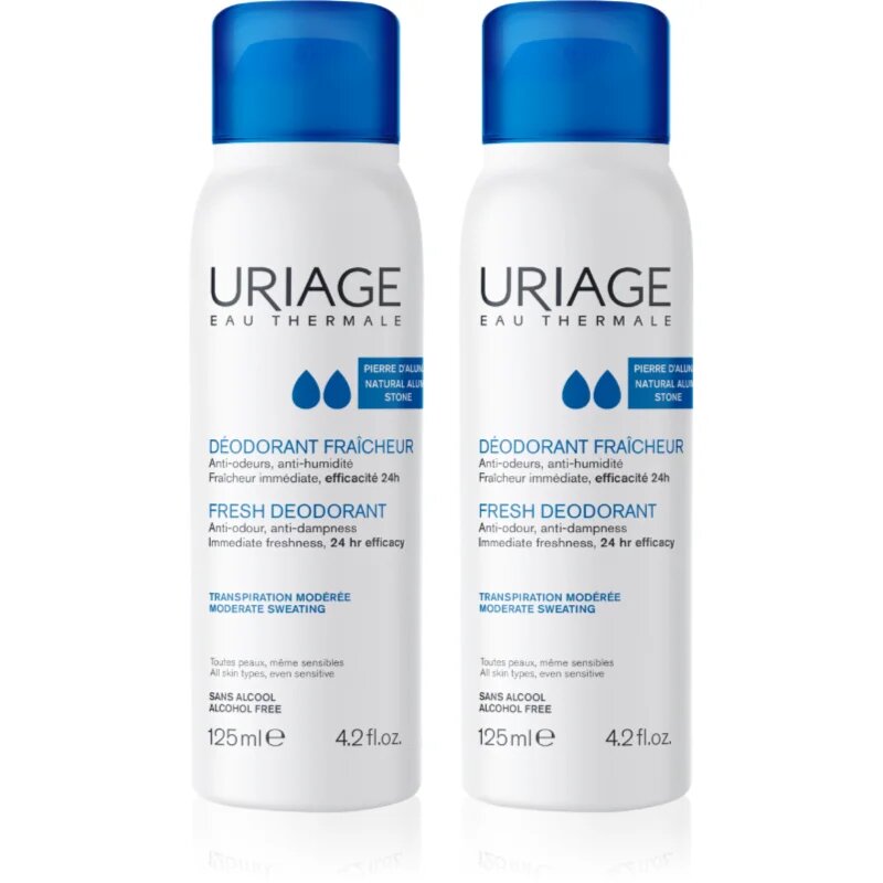 Uriage Hygiène Fresh Deodorant Set set impotriva mirosului si transpiratiei