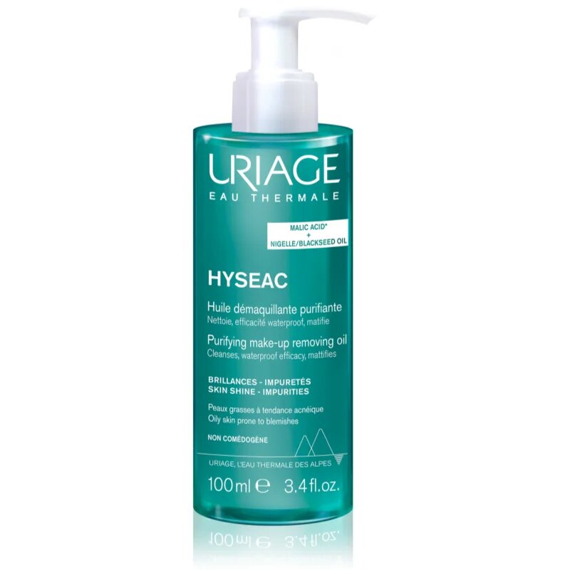 Uriage Hyseac Purifying Make-up Removing Oil ulei de curatare pentru tenul gras predispus la acnee 100 ml