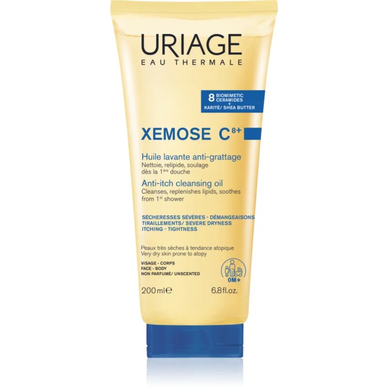 Uriage Xemose C8+ Anti-Itch Cleansing Oil ulei calmant pentru curatare pentru piele uscată cu tendință la eczeme 200 ml