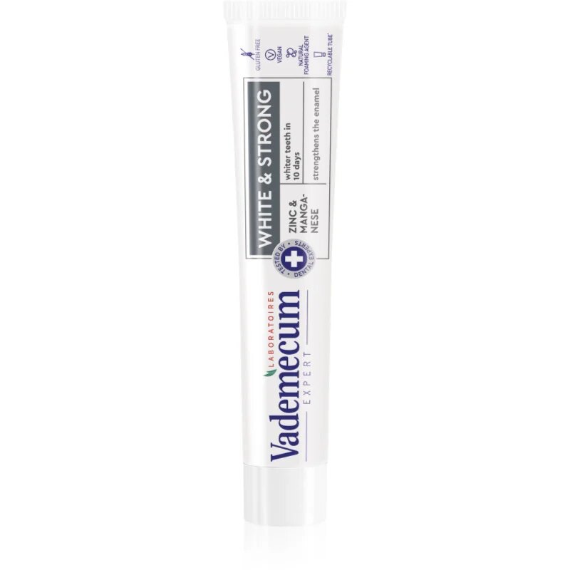 Vademecum Expert White & Strong pasta de dinti cu efect innalbitor consolideaza smaltul dintilor 75 ml