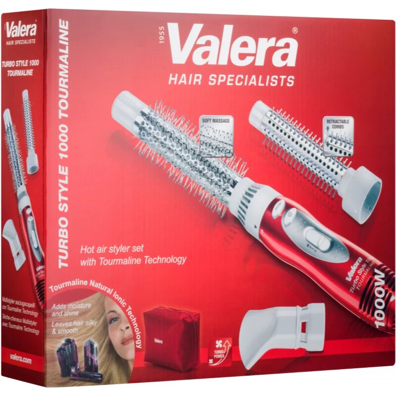 Valera Turbo Style 1000 Tourmaline airstyler și aparat de electrostimulare cu funcție de ionizare (603.01B)