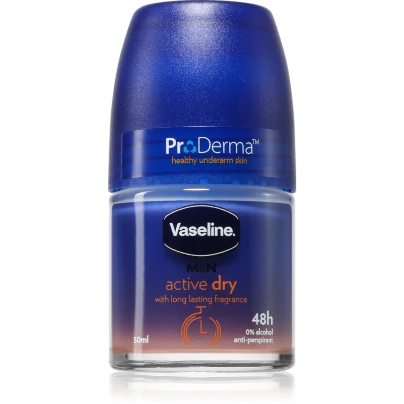 Vaseline Men Active Dry Roll-On antiperspirant roll-on pentru barbati 50 ml