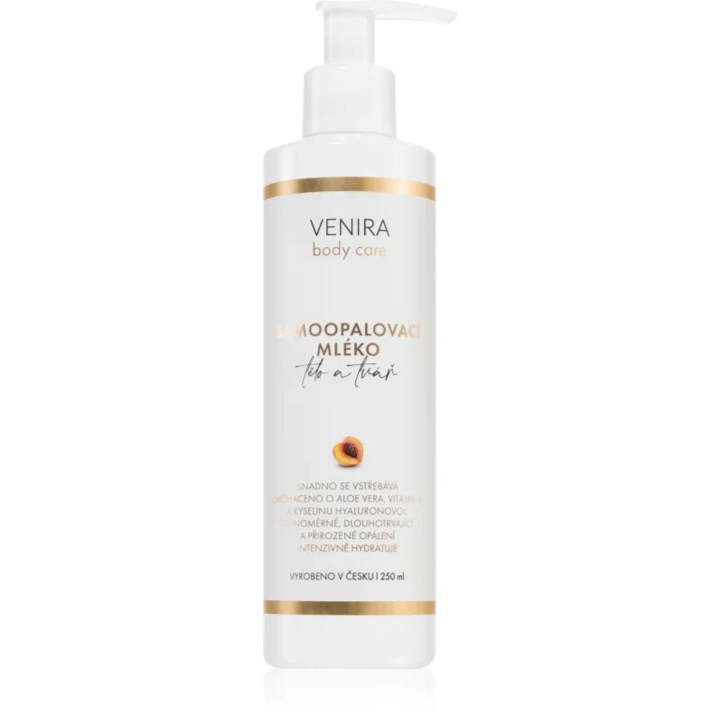 Venira Self-Tanning Lotion lotiune autobronzanta pentru corp si fata Apricot 250 ml