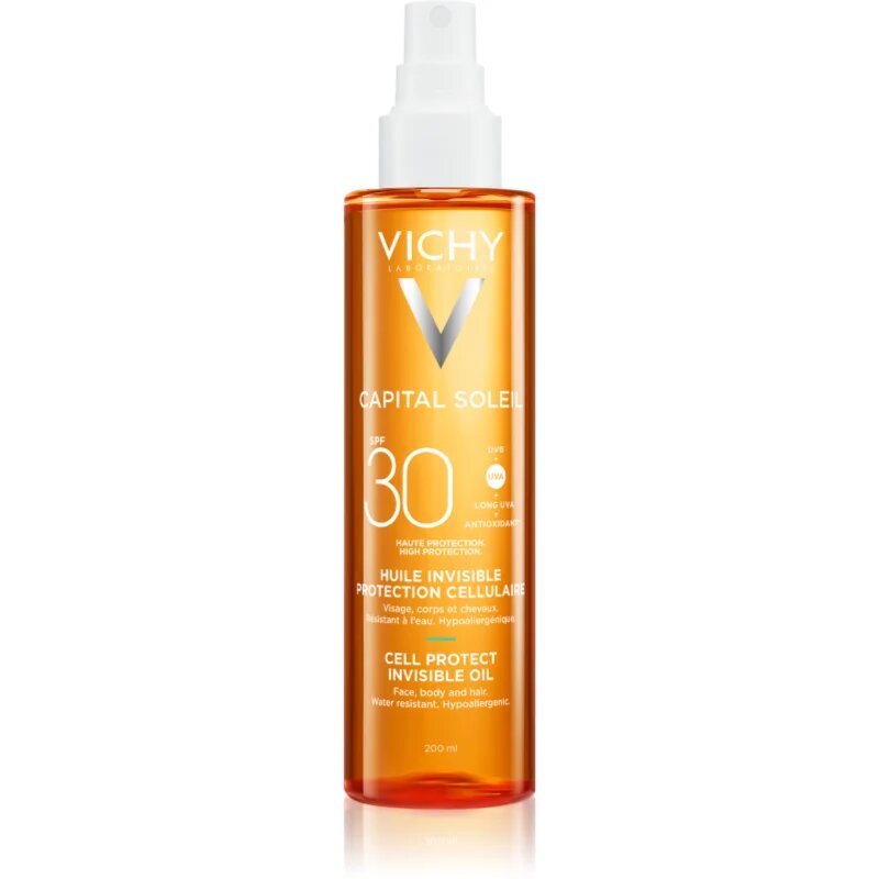 Vichy Capital Soleil Cell Protect Invisible Oil ulei protector SPF 30 200 ml