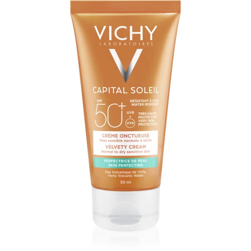 Vichy Capital Soleil crema protectoare pentru ten catifelat SPF 50+ 50 ml