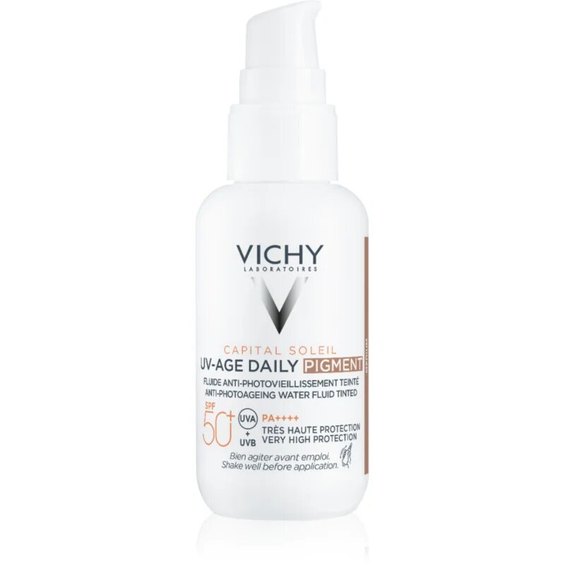 Vichy Capital Soleil Daily SPF50+ fluid protector tonifiant pentru față SPF 50+ culoare Medium 40 ml
