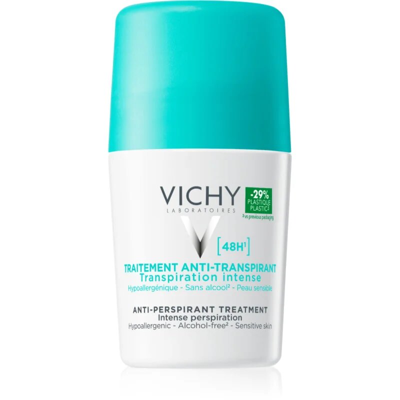 Vichy Deodorant 48h antiperspirant roll-on impotriva transpiratiei excesive 48h 50 ml