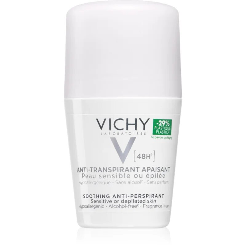 Vichy Deodorant 48h Deodorant roll-on pentru piele sensibila si iritata 50 g