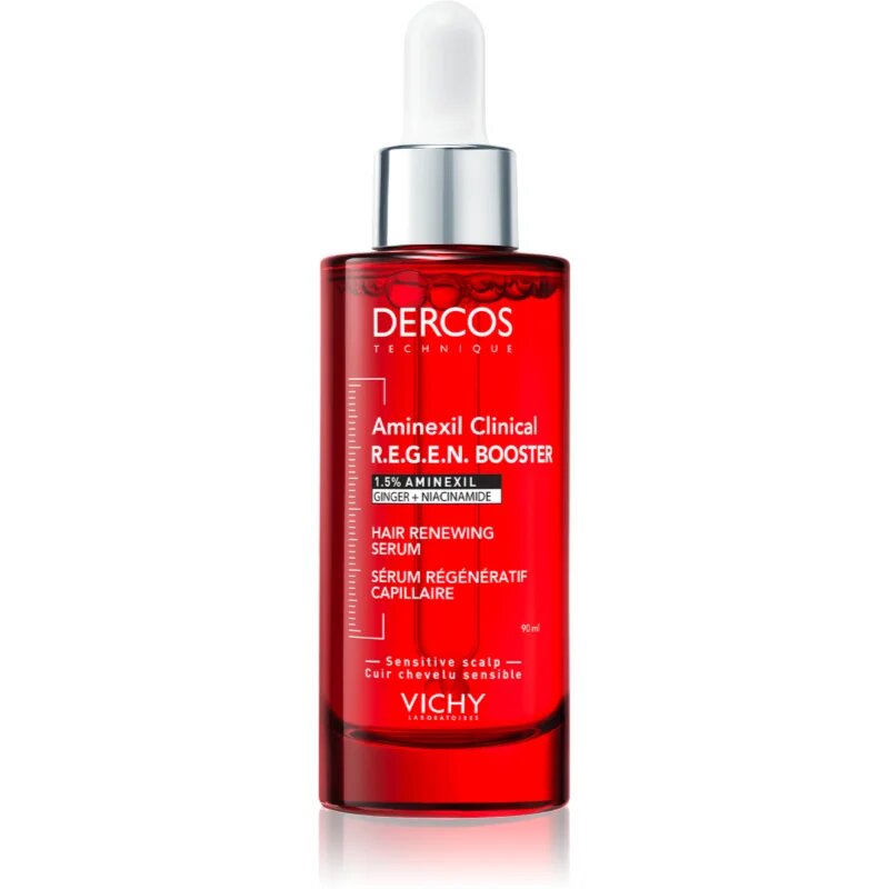 Vichy Dercos Aminexil Clinical REGEN Booster ser de păr fortifiant și regenerator impotriva caderii parului 90 ml