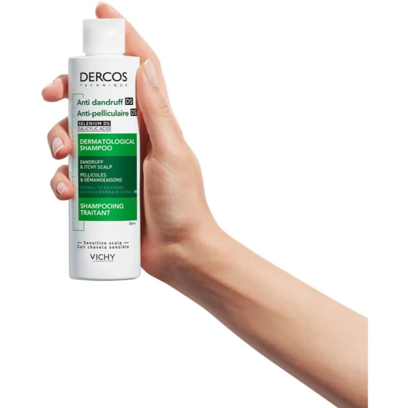 Vichy Dercos Anti-Dandruff sampon anti-matreata pentru par normal spre gras 200 ml