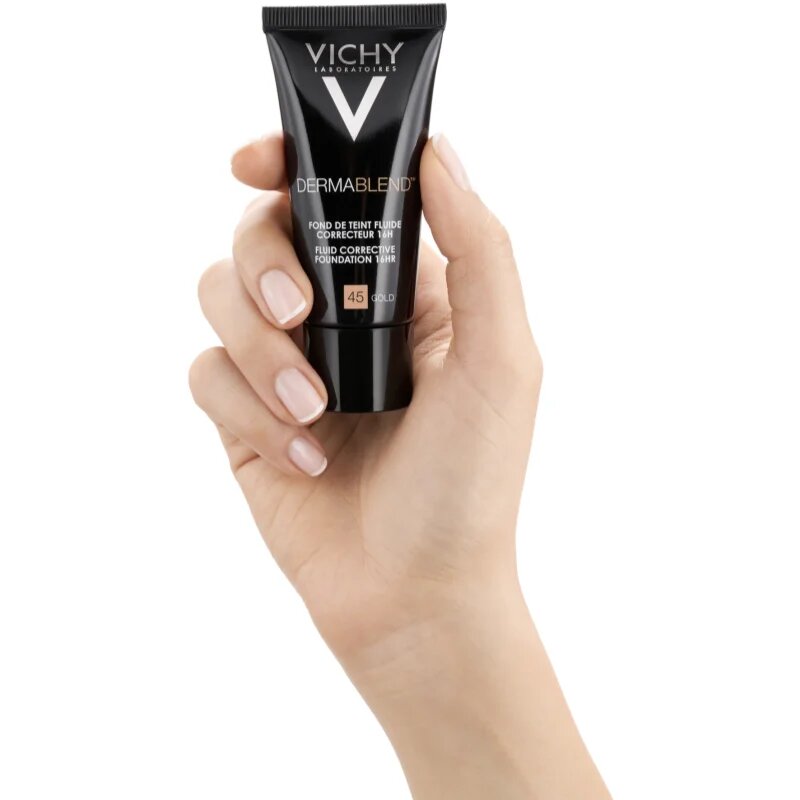 Vichy Dermablend fard corector cu SPF culoare 45 Gold 30 ml