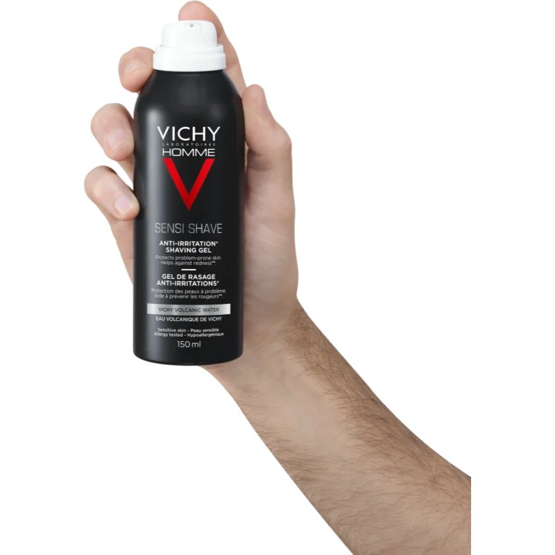 Vichy Homme Anti-Irritation gel pentru bărbierit pentru piele sensibila si iritabila 150 ml