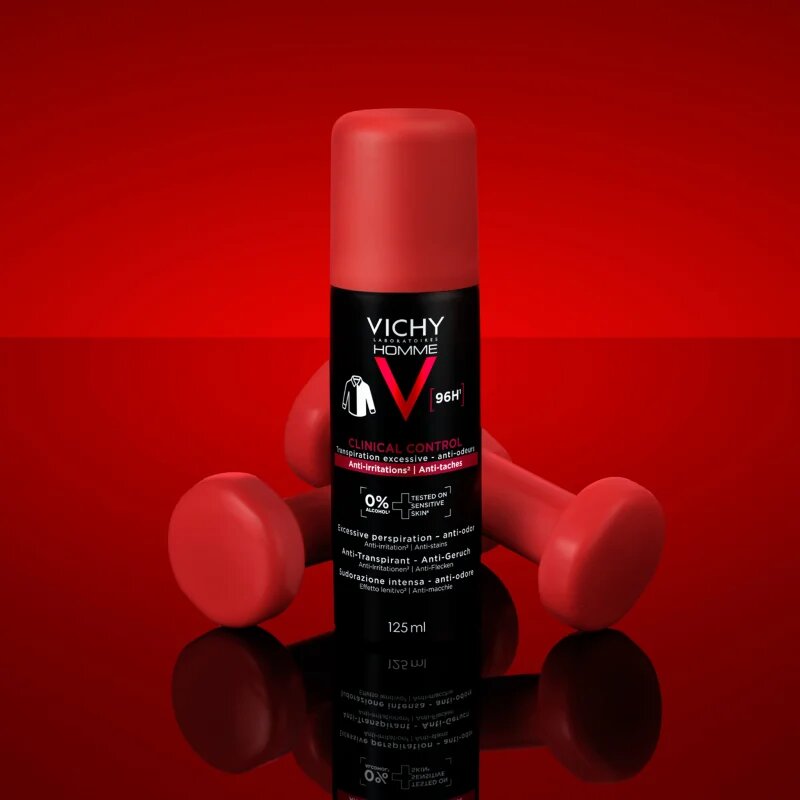 Vichy Homme Clinical Control antiperspirant impotriva transpiratiei excesive 125 ml