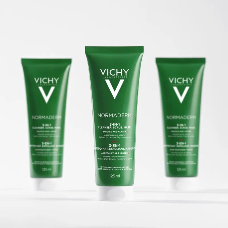 Vichy Normaderm curatare pentru ten gras si problematic 125 ml