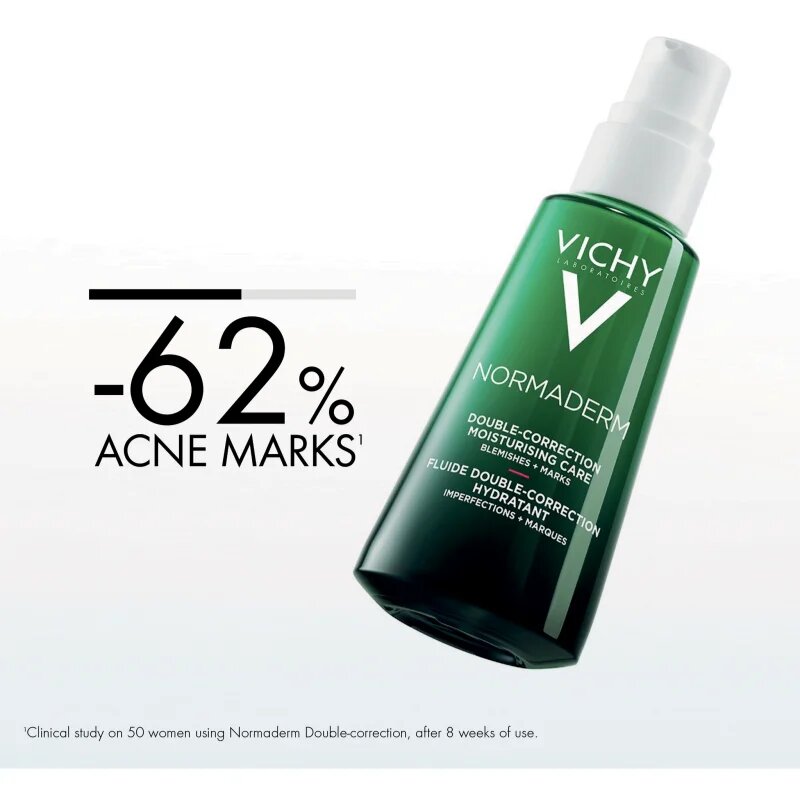 Vichy Normaderm Phytosolution îngrijire pentru corectare cu efect dublu impotriva imperfectiunilor pielii cauzate de acnee 50 ml
