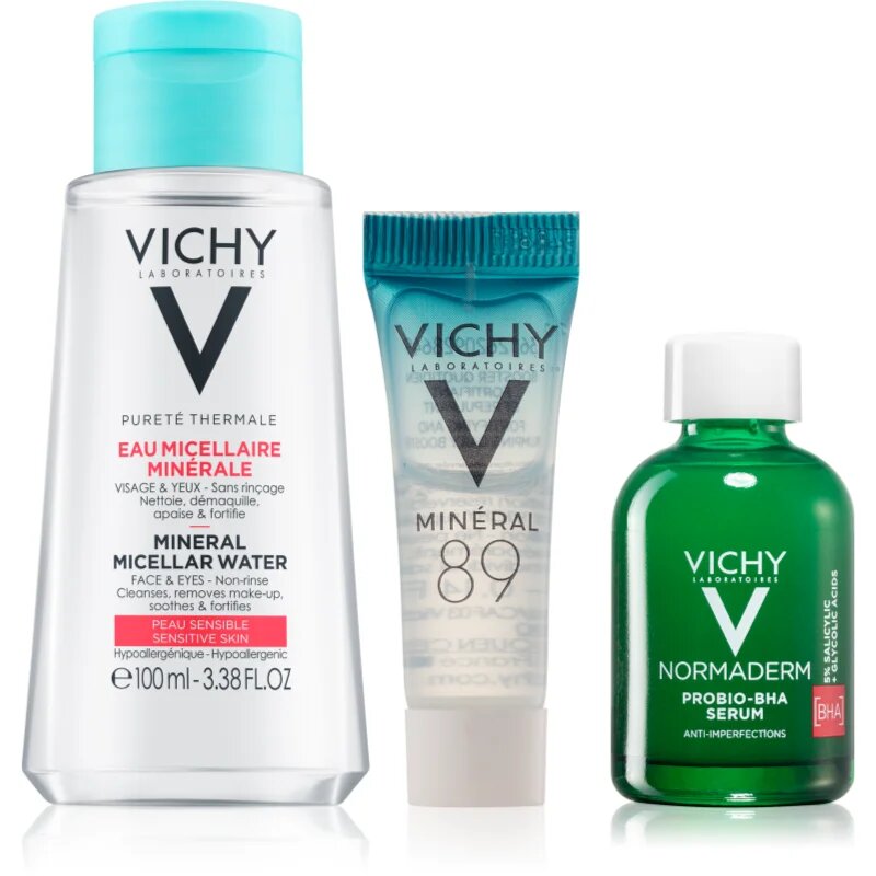 Vichy Normaderm Probio-BHA Set set cadou pentru pielea problematica 3 buc