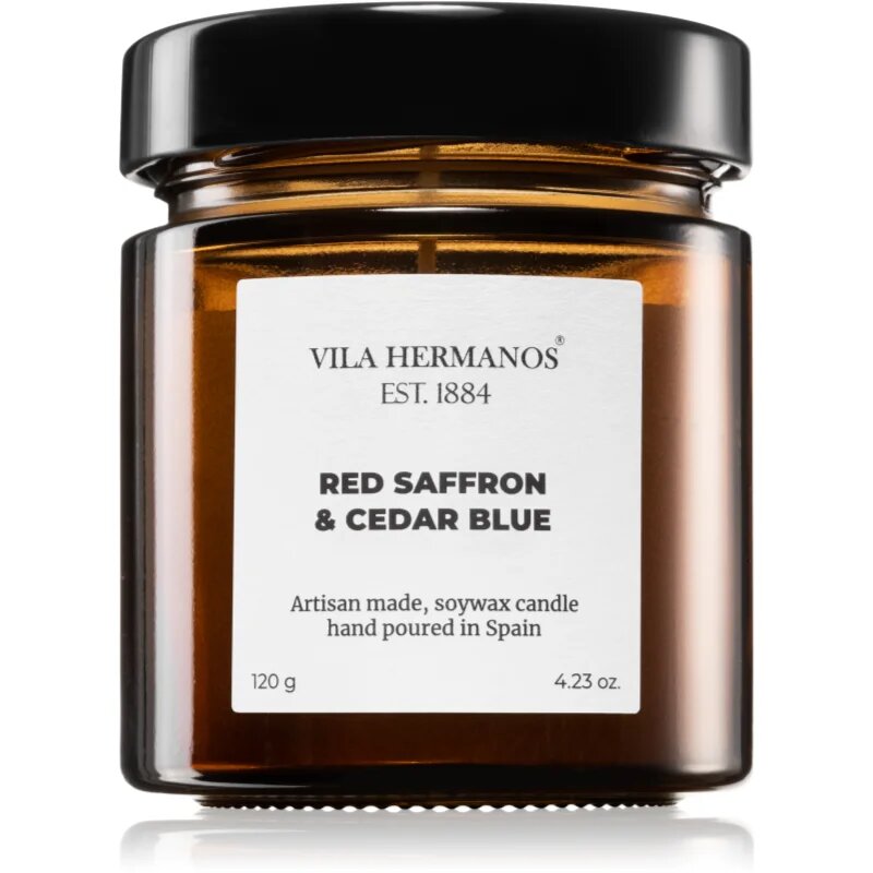 Vila Hermanos Apothecary Red Saffron & Cedar Blue lumânare parfumată 120 g