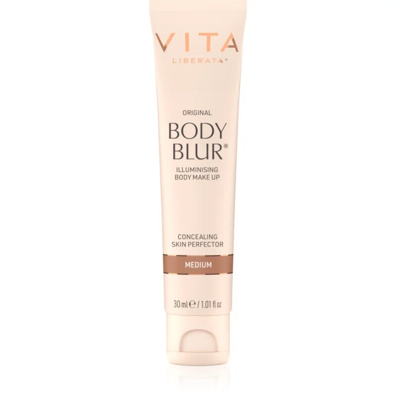Vita Liberata Body Blur Body Makeup machiaj cu acoperire ușoară pentru față și corp pachet mic culoare Medium 30 ml