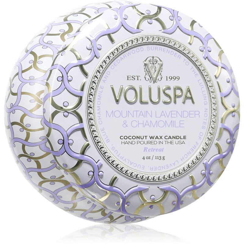 VOLUSPA Maison Blanc Mountain Lavender & Chamomile lumânare parfumată 113 g