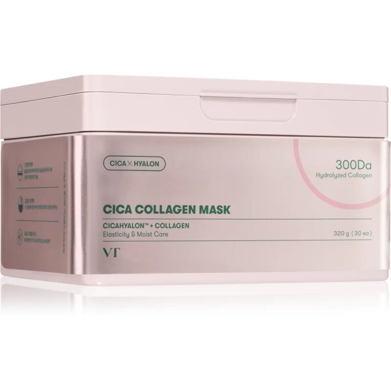 VT Cosmetics Cica Collagen Mask mască textilă nutritivă cu efect de întărire 30 buc