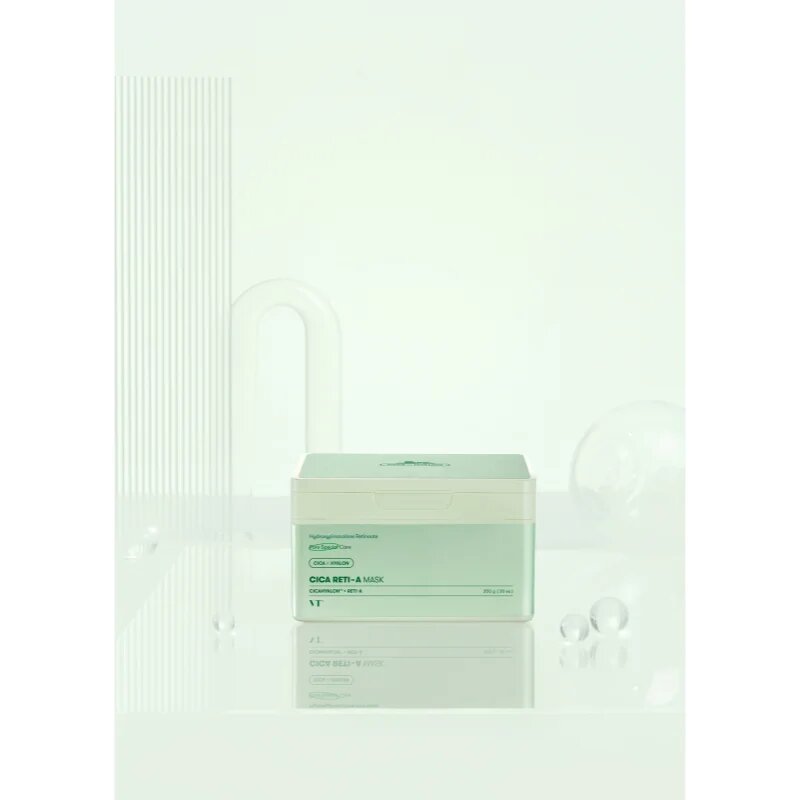 VT Cosmetics Cica Reti-A Mask mască textilă calmantă cu efect de întărire pachet mare 30 buc