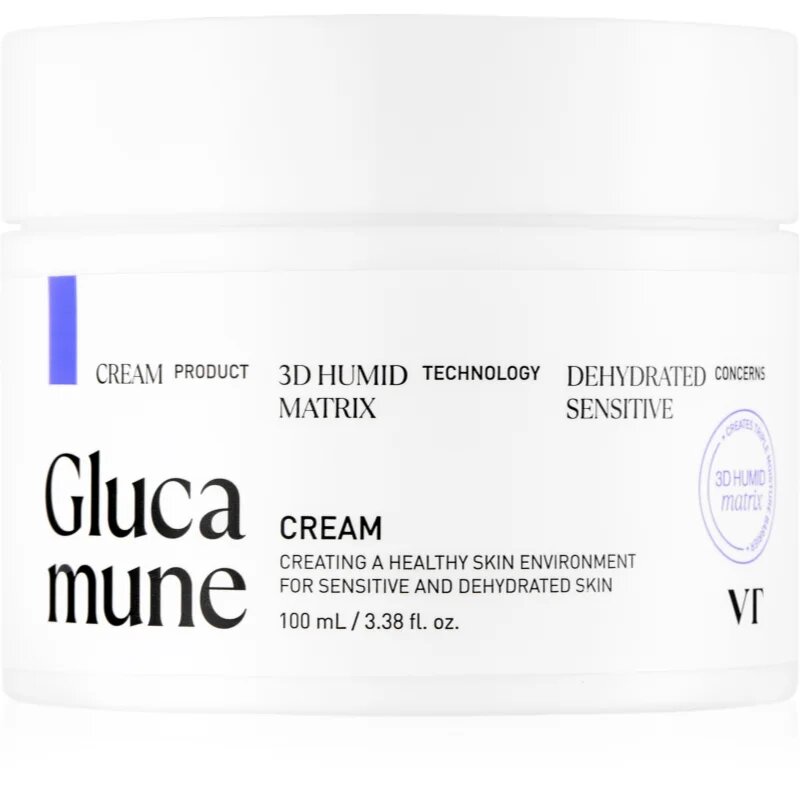 VT Cosmetics Glucamune Cream cremă intens hidratantă pentru întărirea barierei cutanate 100 ml