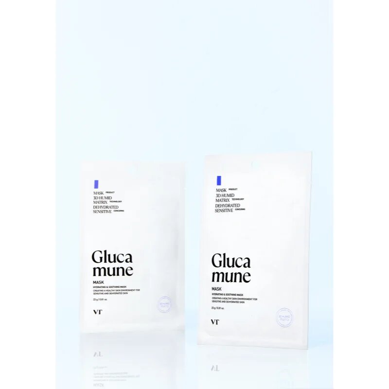 VT Cosmetics Glucamune Mask mască textilă hidratantă cu efect calmant 1 buc
