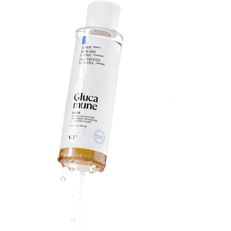VT Cosmetics Glucamune Toner lotiune hidratanta racoritoare pentru întărirea barierei cutanate 200 buc