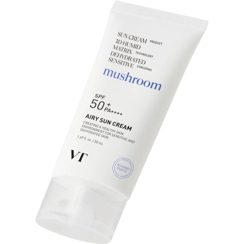VT Cosmetics Mushroom Airy Sun Cream crema protectoare pentru fata cu efect de hidratare SPF 50+ 50 ml