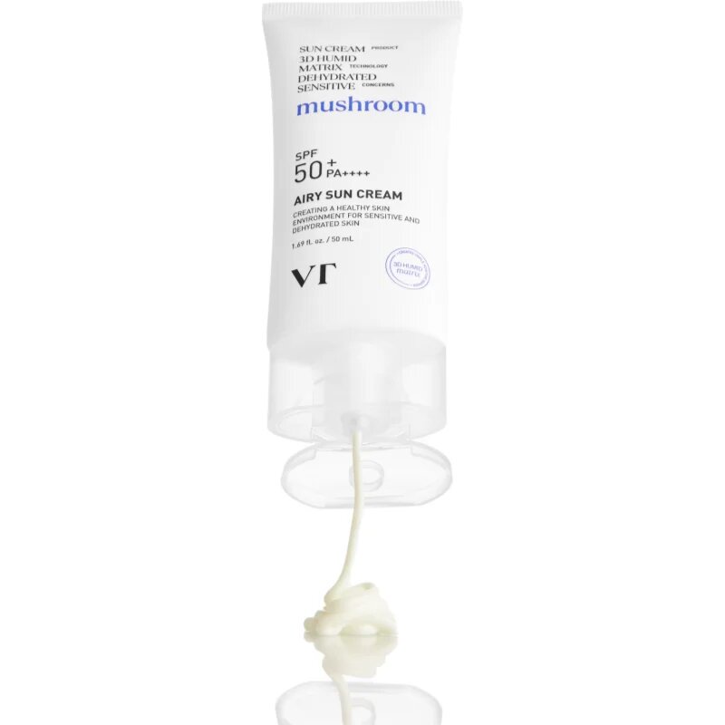 VT Cosmetics Mushroom Airy Sun Cream crema protectoare pentru fata cu efect de hidratare SPF 50+ 50 ml