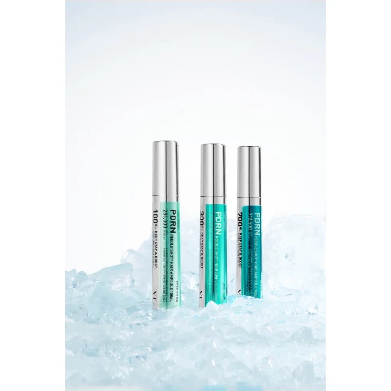 VT Cosmetics PDRN Reedle Shot Hair Ampoule 700 ser pentru scalp pentru întărirea și creșterea părului 15 ml
