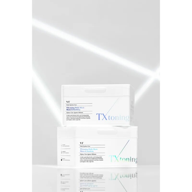 VT Cosmetics TX-Toning Daily Mask mască textilă iluminatoare impotriva petelor pachet mare 30 buc