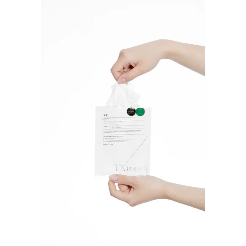 VT Cosmetics TX-Toning Special Mask mască textilă hidratantă pentru piele cu hiperpigmentare 25 g