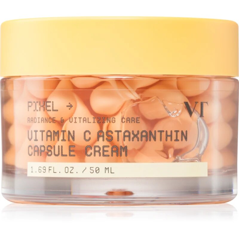 VT Cosmetics Vitamin C Astaxanthin Capsule Cream crema hidratanta cu efect iluminator pentru uniformizarea nuantei tenului 50 ml