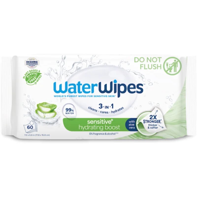 WaterWipes Hydrating Clean Servetele umede cu efect revigorant 6x60 buc