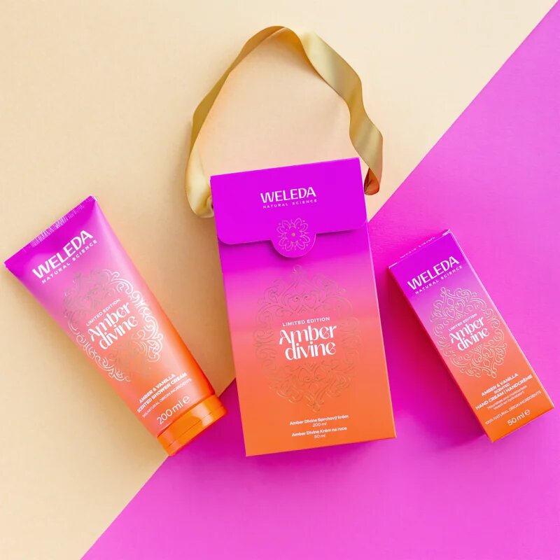 Weleda Amber set cadou pentru corp
