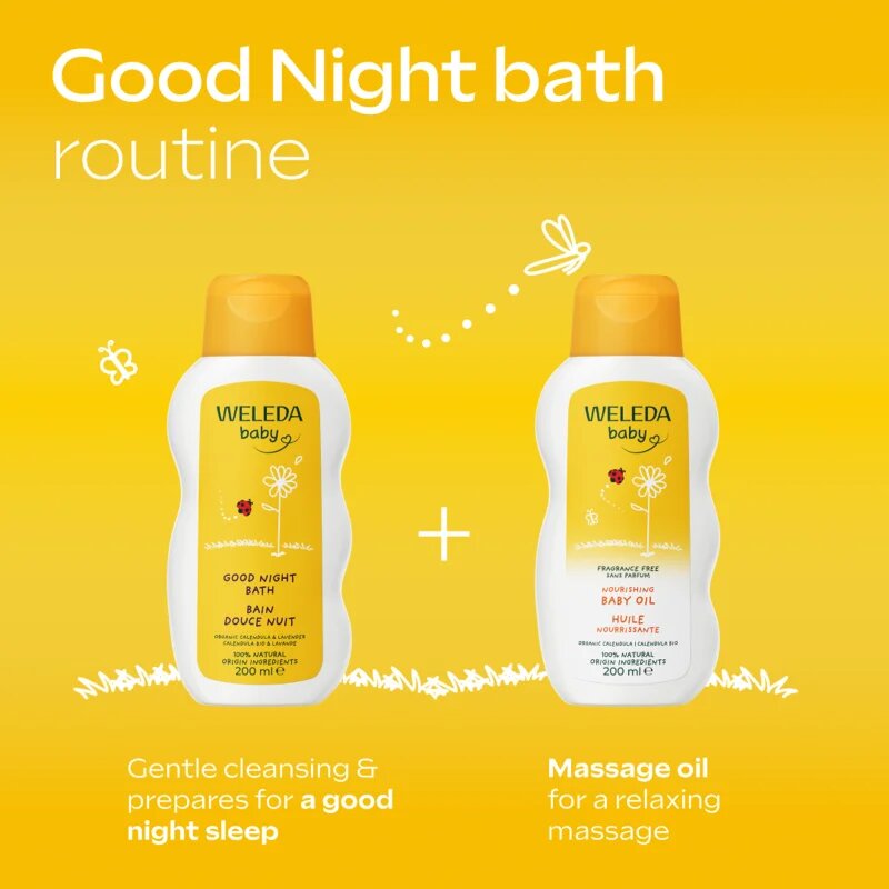 Weleda Baby and Child ulei pentru bebeluși cu gălbenele fara parfum 200 ml