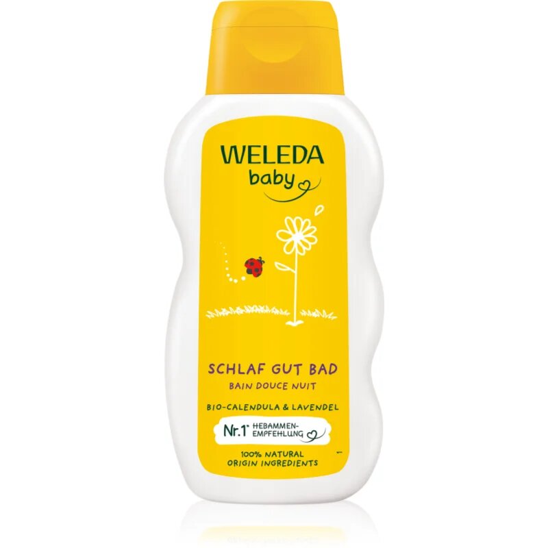 Weleda Baby baie cu gălbenele pentru bebeluși de noapte bună 200 ml