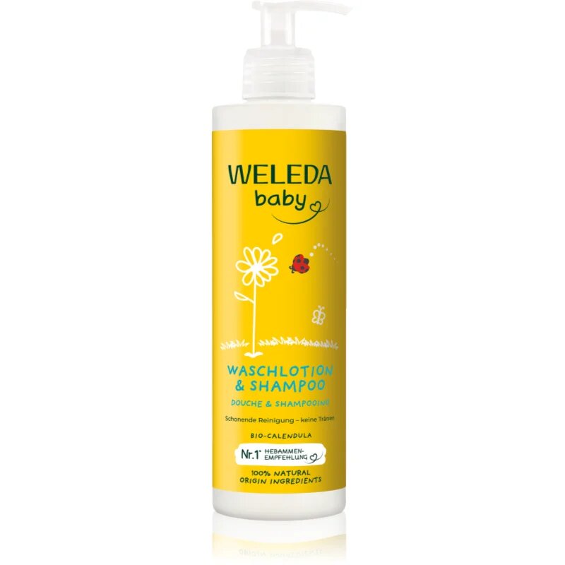 Weleda Baby sampon si gel de baie 2 in 1 pentru copii Calendula officinalis 400 ml