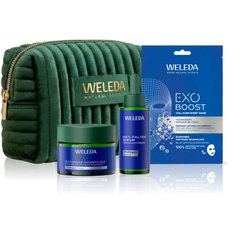 Weleda Blue Gentian Radiance Ritual set cadou pentru strălucirea și netezirea pielii