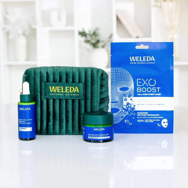 Weleda Blue Gentian Radiance Ritual set cadou pentru strălucirea și netezirea pielii