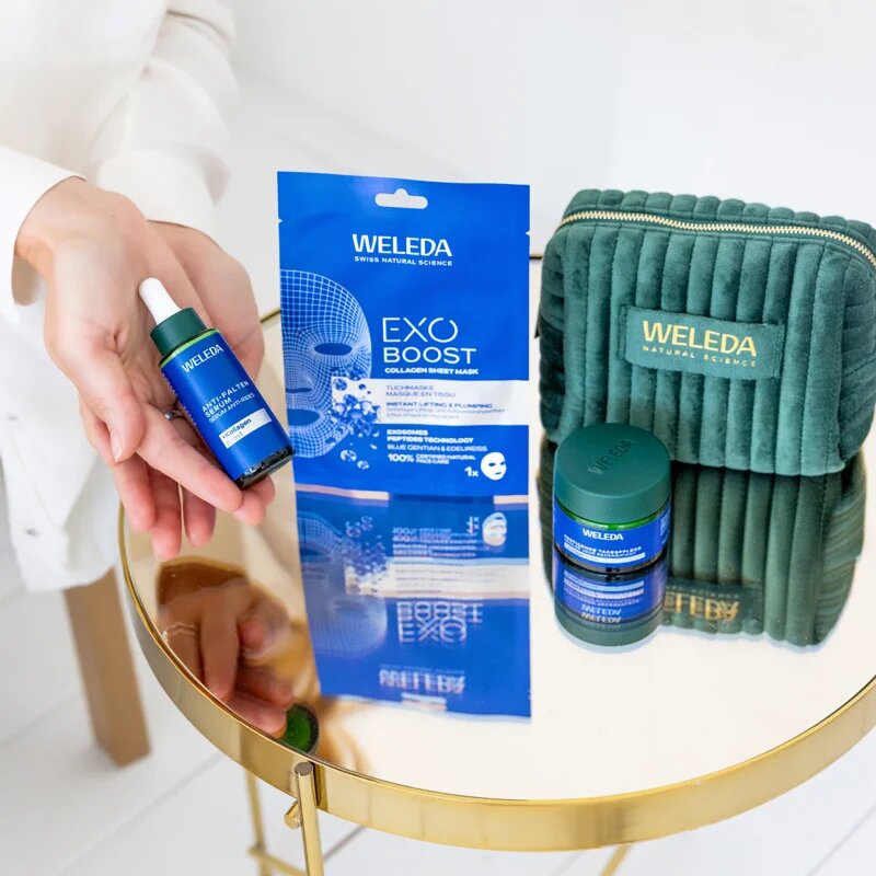 Weleda Blue Gentian Radiance Ritual set cadou pentru strălucirea și netezirea pielii