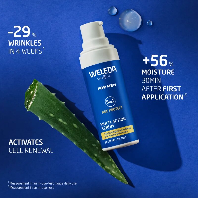 Weleda For Men 5v1 ser facial multifuncțional pentru riduri 30 ml